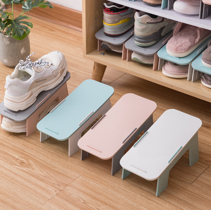 Simple Houseware Slippers Shelf Save space Shoe Storage rack Stackable Shoe Hangers