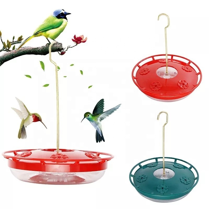 factory price Hanging hummingbird bird water feeder Bird Feeders for Outside Hanging  ABS+PS plastic stainless steel Hummingbird