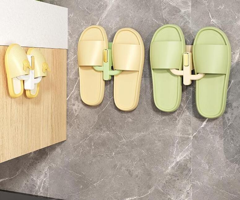 Wall Mounted Shoe Rack Organizer Adhesive Shoes Holder Storage Organizer Shoe Shelf Rack Over the Wall for Hanging on the Door