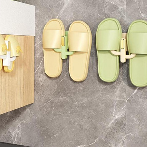 Wall Mounted Shoe Rack Organizer Adhesive Shoes Holder Storage Organizer Shoe Shelf Rack Over the Wall for Hanging on the Door