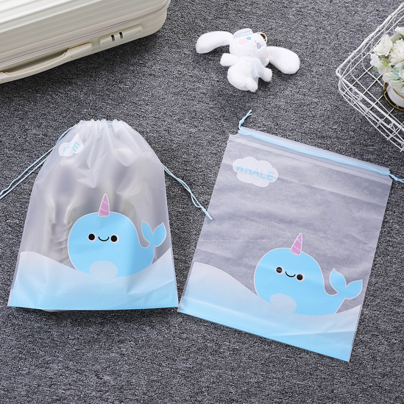 shoes packaging bag Reusable Plastic Dust Proof Organizer Storage Case with Drawstring for Travel Camping Shoes Toys