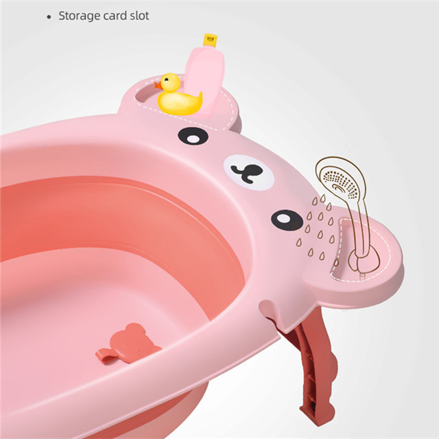 Portable Bathtub for babys  Foldable silicon SPA Soaking Standing Bath Tub for Shower Collapsible bath tub