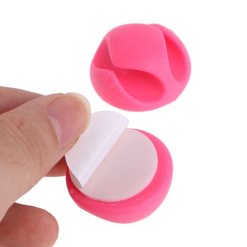 BSCI Factory Under One Dollar Gift Multipurpose Adhesive Double Solt Plastic Colorful Cable Clip cheap promotional gift