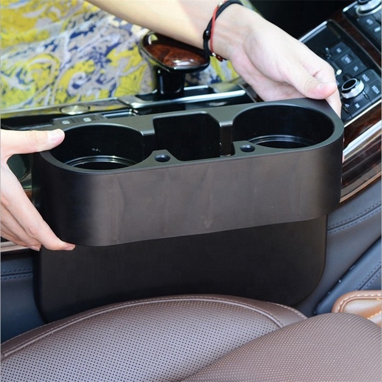 Plastic Car Gap Filler Console Side Pocket Car Seat Pocket Organizer Catcher for Cellphones Wallet Coin coffee cup holder