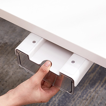 The Table Drawer Organizer Self-Adhesive Under  Drawer Slide-out Under Mount Desk Drawer