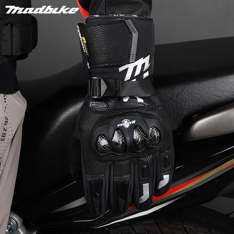 Wholesale Winter Motorcycle Full-Finger Warm Gloves Waterproof Fall-Proof Windproof Touch Screen Riding Gloves