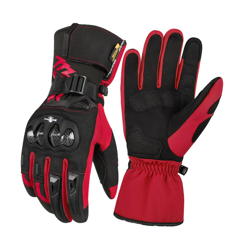 Wholesale Winter Motorcycle Full-Finger Warm Gloves Waterproof Fall-Proof Windproof Touch Screen Riding Gloves