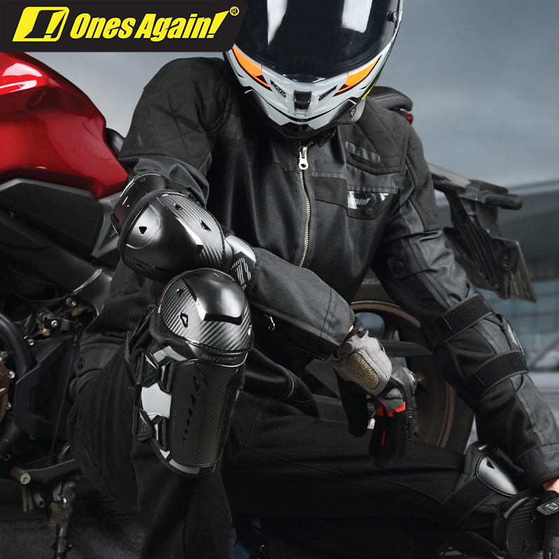 Ones Again New Motorcycle Knee and Elbow Guards 4 Piece Set Four Seasons Universal Color Riding Leg and Elbow Guards