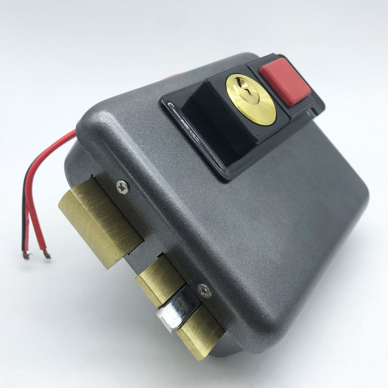 Zhongshan supply battery electronic set gate door cerradura ferreteria key cylinder remote control electric rim lock