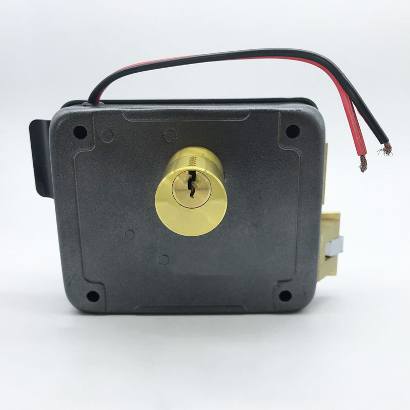 Zhongshan supply battery electronic set gate door cerradura ferreteria key cylinder remote control electric rim lock