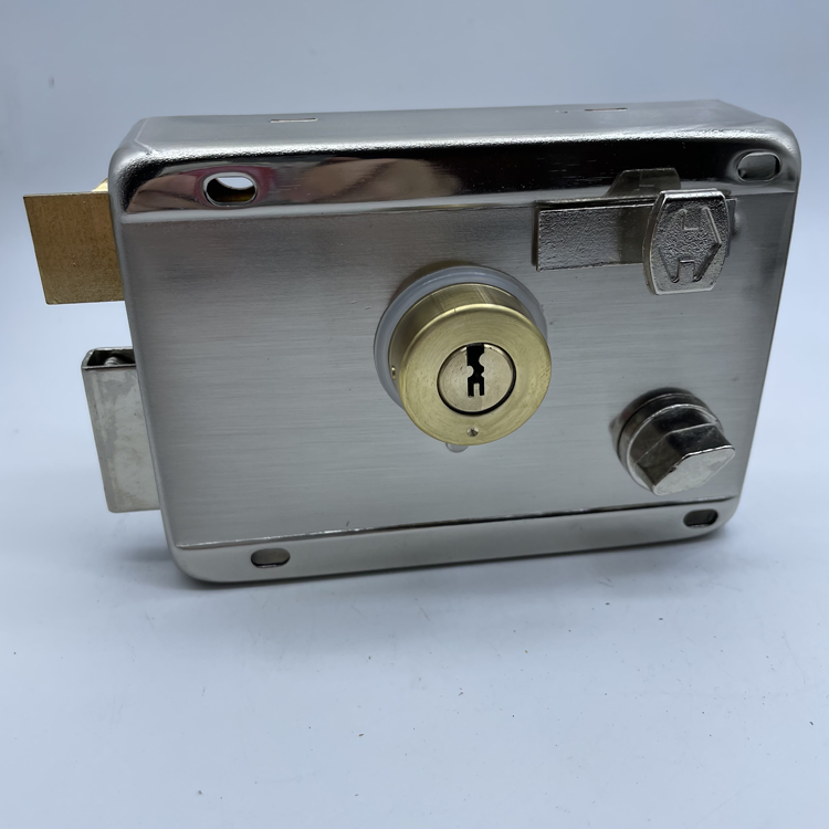 Free sample Hot sale africa full brass iron latch lock round bolt electric rim door lock