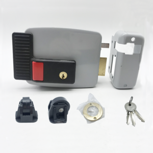 Electronic Door Locks Power Supply Anti Theft Brass Cylinder Waterproof Electric Rim Lock