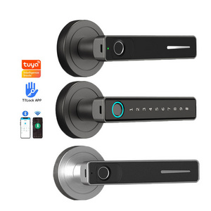 Ferreteria Smart chapa de pomo para puerta Lever Keyless Handles Fingerprint Bedroom Lock