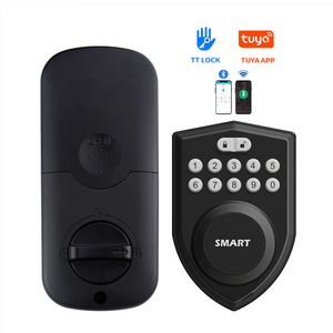 Waterproof Tuya APP Wifi Inteligente Lock Fingerprint Aluminium smart door electric drop bolt deadbolt lock