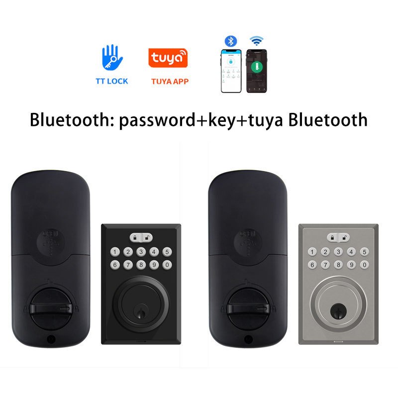 Smart Deadbolt Lock Tuya App High Quality Mortise Single Electric Dead bolt Locks