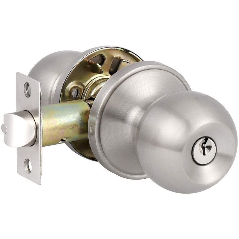 High Quality Commercial Bathroom Bedroom Knob Interior Passage Ball front door lock for wooden doors