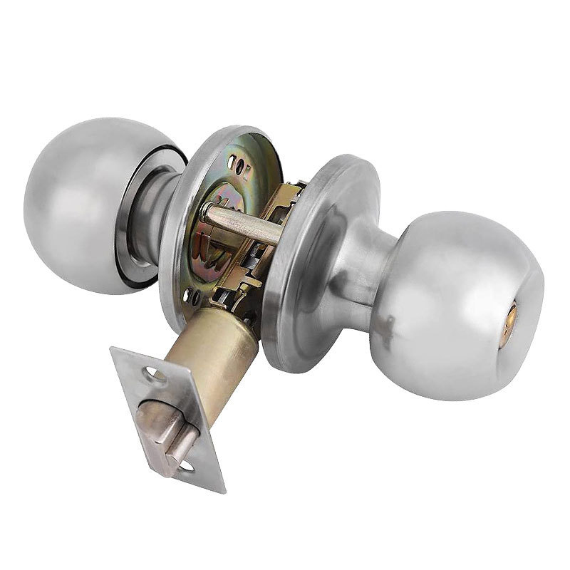 High Quality Commercial Bathroom Bedroom Knob Interior Passage Ball front door lock for wooden doors