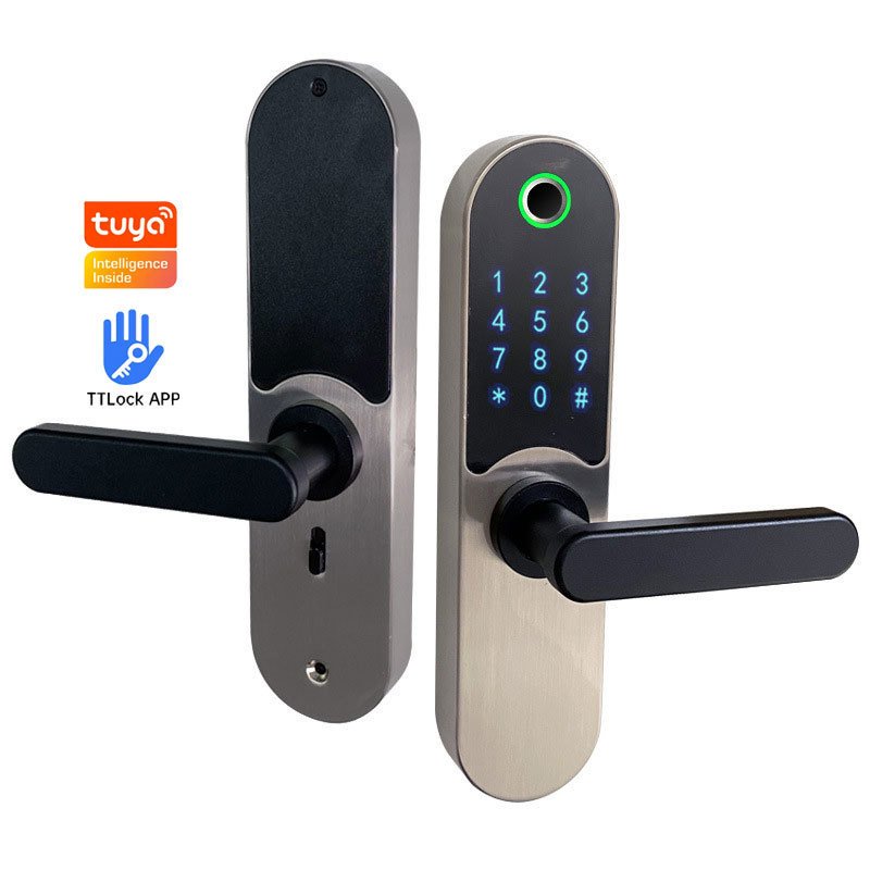 Electric Sliding Glass Wooden Door Lock Inside Digital Handle Keyless Tuya Smart Lock Digital Locks For Homes