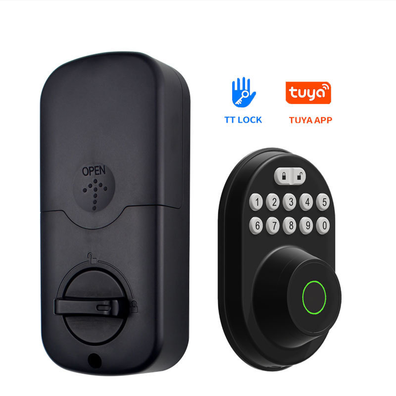 Rim Smart Gate Lock For Door Ttlock Full Automatic Entrance Door Smart Lock Electronic Deadbolt Lock