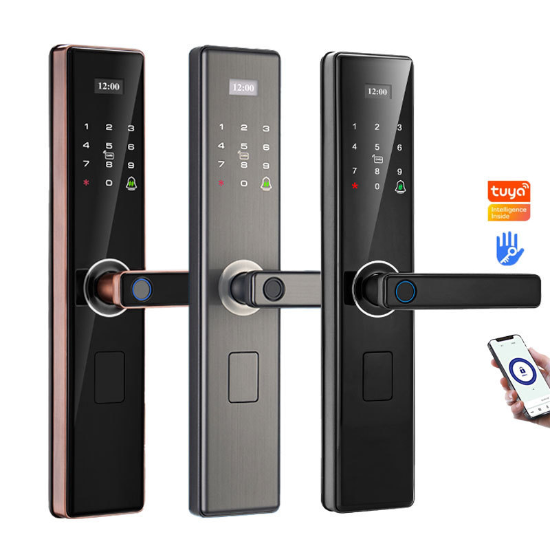 Tthotel Price Of Smart Security Door Lock Tuya Wifi Electronic Smart Door Lock With Biometri Oem