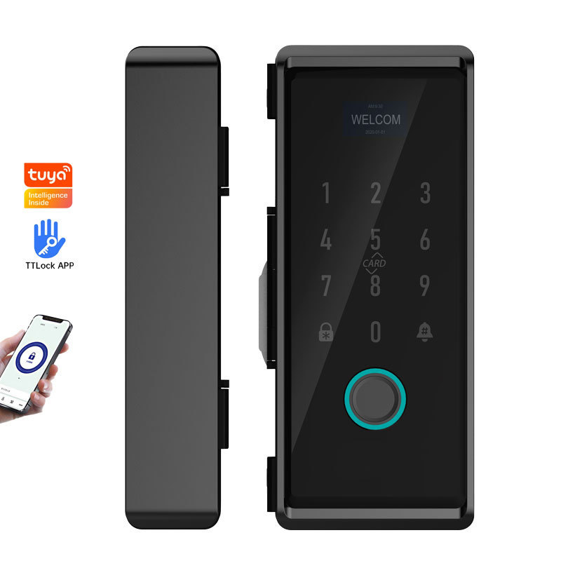 Smart Security Door Lock Euro Cylinder Tuya Smart Lock Wifi Keyless Gate Sliding Glass Freezer Lock