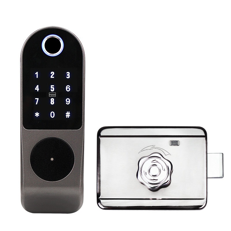 Keyless Entry Door Electric Rim Lock Door Lock 12V With Rim Cylinder Electric Lock For Gate