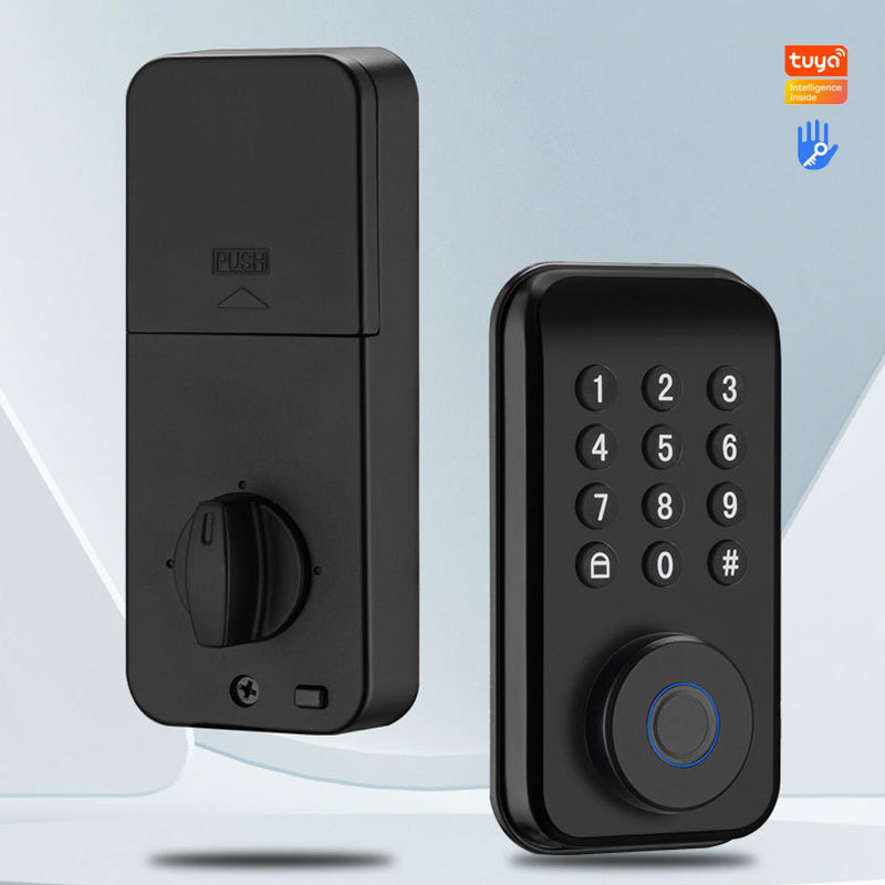 Digital Deadbolt keyless entry password Tuya ttlock Bluetooth wood door Smart deadbolt lock for home office