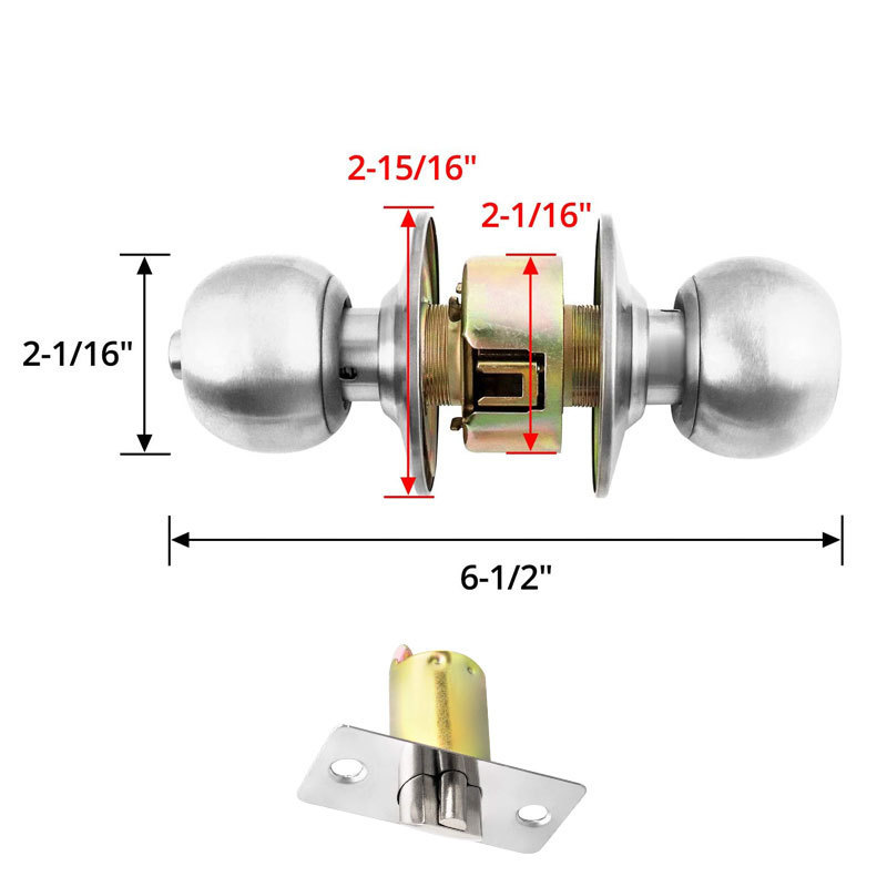 Mortise Lock Door Lock Cylinder With Computer Keys Door Handle Plate Zinc Alloy Exterior Door Handle Tubular Knob Lock