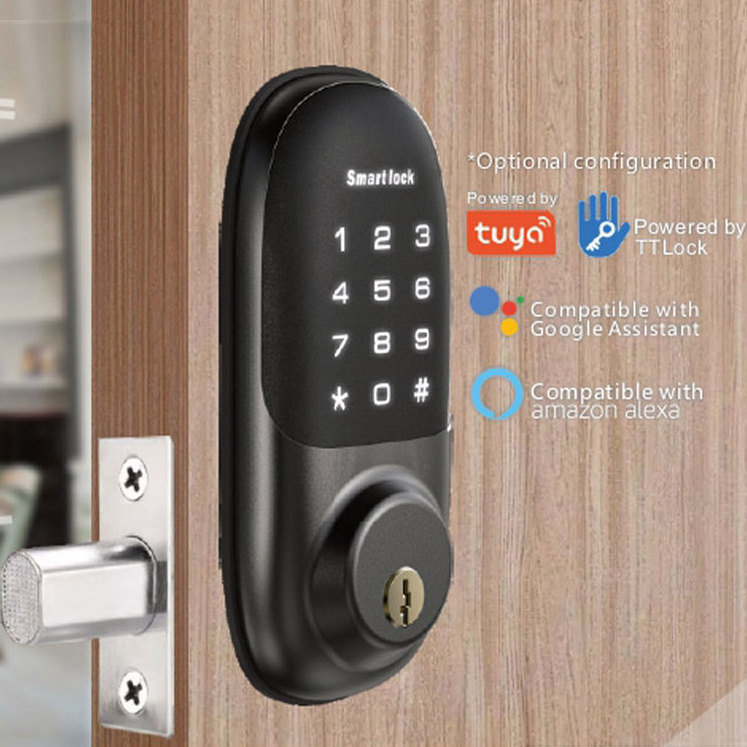 Outdoor Cerradura Inteligente Con Wifi Fechadura Digital Fingerprint Key Card Nfc Apartment Airbnb Home Deadbolt Smart Door Lock