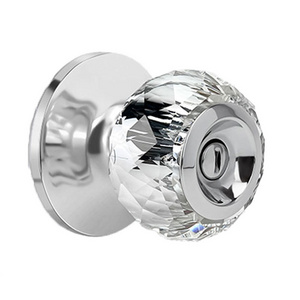 Round Knob Door Lock With Key Stainless Steel Bedroom Door Lock Set crystal door knobs with lock