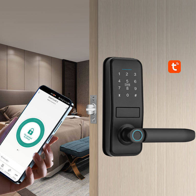 Intelligent Fingerprint Keyless Smart Deadbolt Lock Dead Bolt Lock Security Mortise Door Locks Smart Door Knob