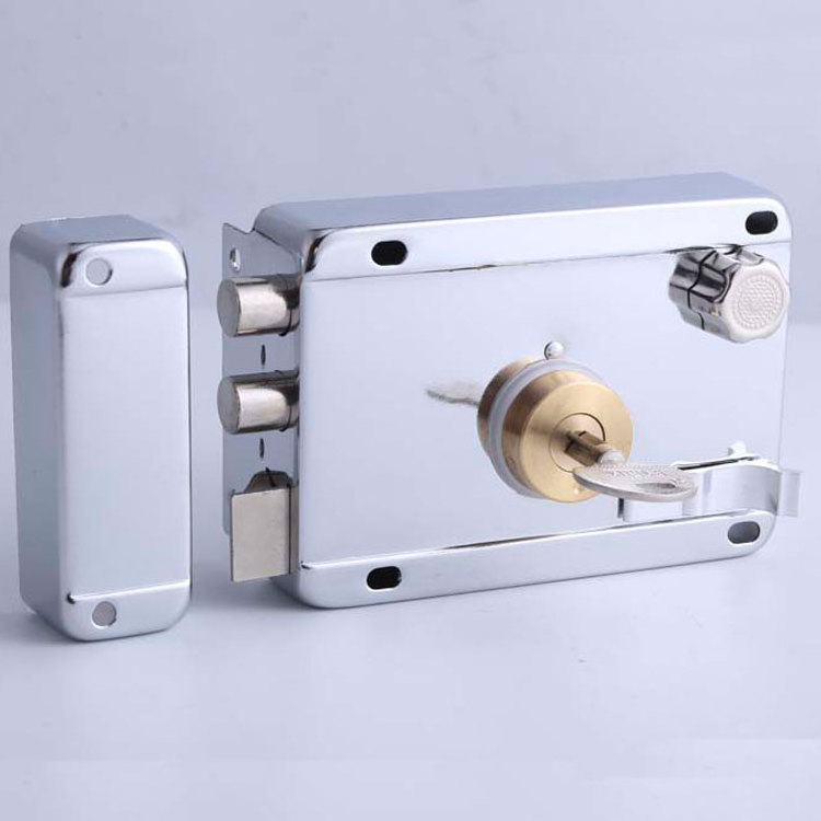 Southeast Asia cheap price security rim door lock custom gate computer key stainless steel hardware locks