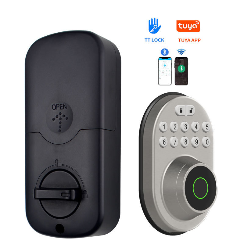 Intelligent Fingerprint password deadbolt smart door lock combination digital electric lock