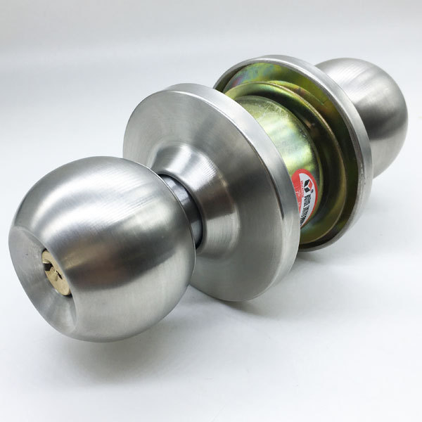 Factory Wholesales Stainless Steel Security Entrance Cylindrical Ball Door Handle Lock Tubular round knob door lock