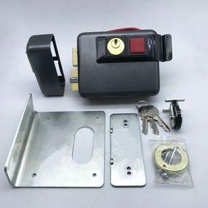 Electric rim lock deadbolt Security entrance door lock Outdoor 12V electric gate lock.