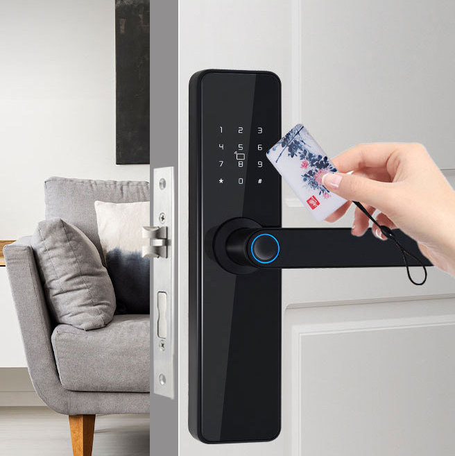 Smart Home Hotel Door digital Tuya Smart life app TTlock Fingerprint Card digital locks for lockers