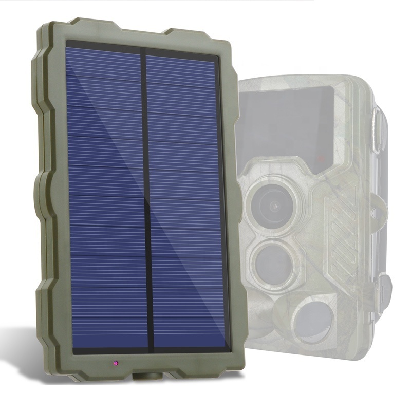 High-capacity 1500mAh 1.5W Solar Panel Charger Battery Trail Camera Outdoor IP66 Waterproof Hunting Camera Solar Charging Panel