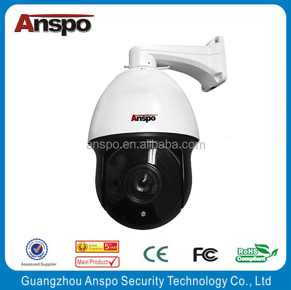 Guangzhou Anspo full hd outdoor 1080p 2.0 megapixel waterproof camera ir ip ptz camera zoom 10 x mini high speed dome camera