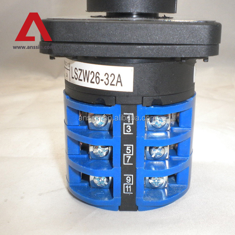 LW26 8 positions Universal Rotary Switch