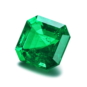 ANSTER Hydrothermal Created Loose Gemstones Asscher Cut Colombian Lab Grown Green Emerald