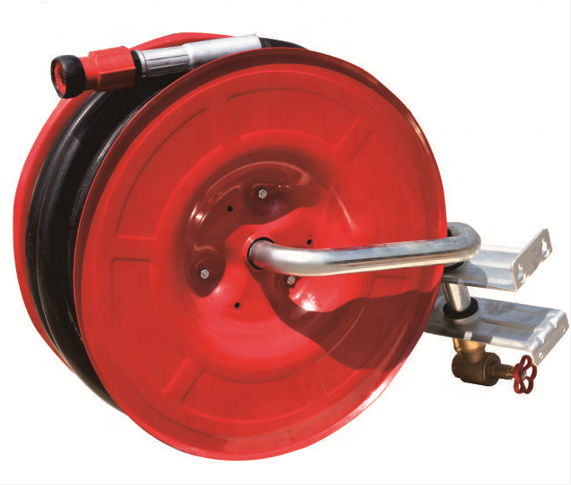 Swing Manual Type Fire fighting fire hose reel 33mm*30m 1 1/4''*20m fire hose reel