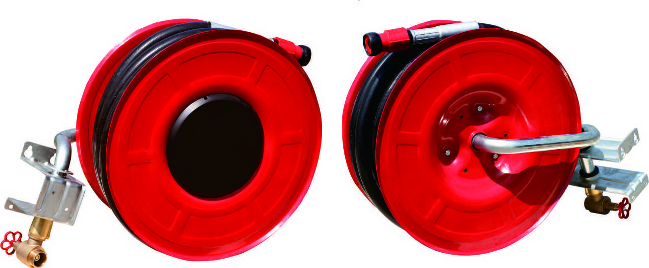 Swing Manual Type Fire fighting fire hose reel 33mm*30m 1 1/4''*20m fire hose reel