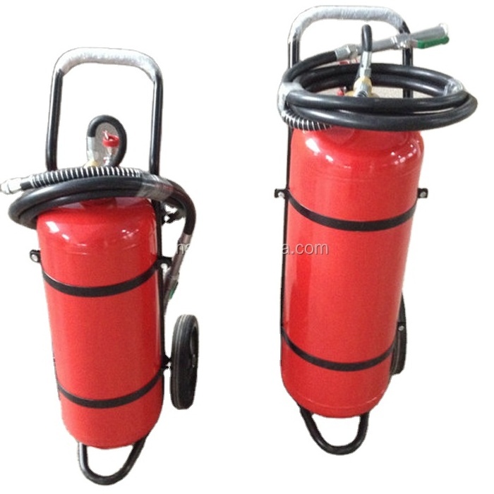 75kg 100kg 50kg  Wheeled Trolley DCP Fire Extinguisher 50kg trolley mounted fire fighting extinguishers