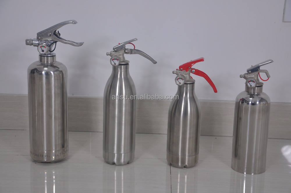 Car Home Fire Extinguishers Small Fire Extinguisher Stainless steel SUS304 fire extinguisher 1L 2L 3L