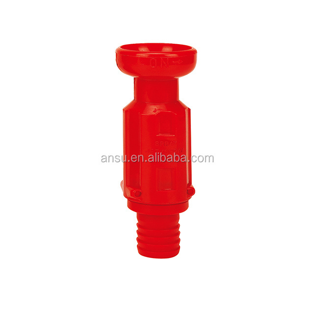 Plastic  fire hydrant nozzle for fire fighting hose reel nozzle 19mm 25mm 33mm best price