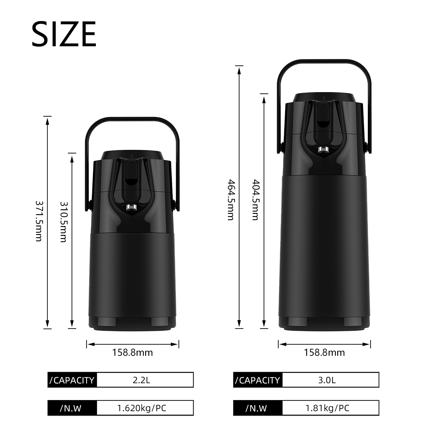 ANSHENG Coffee water Thermal Insulated Stainless Steel Coffee pot dispenser with pump