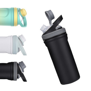 Wholesale Metal Fitness Sports Water Bottle Gym Vacuum Insulated Stainless Steel Shaker Protein Bottle