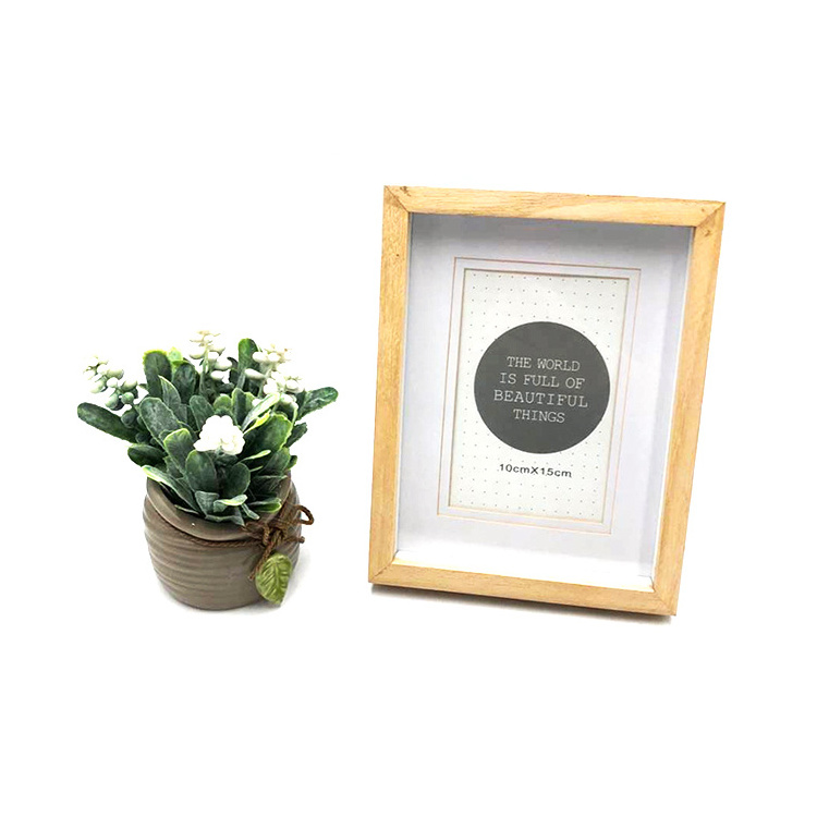 Photo Frame Bulk Box Frame Wholesale Custom Small Shadow Box Frames Marcos De Foto Wood Hanging Natural Solid Customized Logo