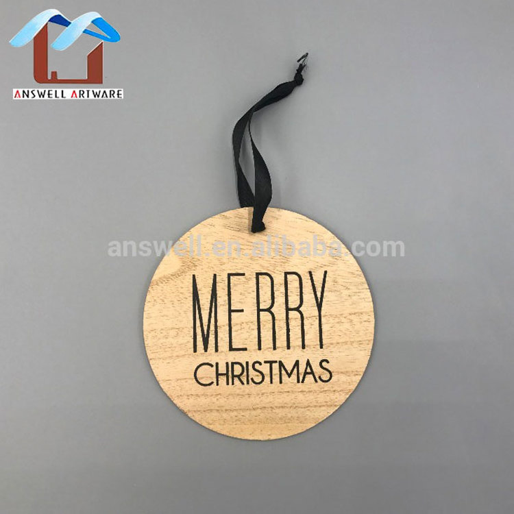 Wooden Christmas Decoration Wholesale Classic Customized Home Hanging Ornaments Wall Wooden Christmas Decorations