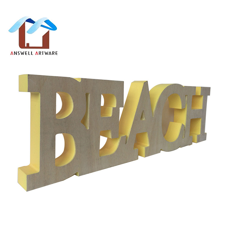 Wholesale Craft Laser Cut Wooden MDF Alphabet Letter For Home Wall Decoration